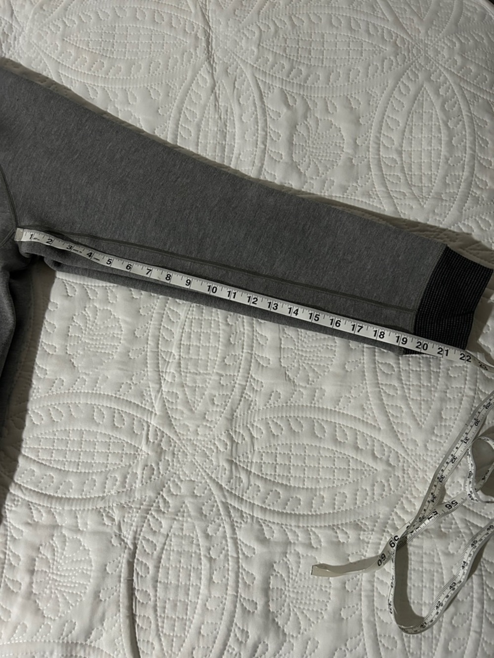 Prana Gray Active Zip-Up hoodie with Contrast Stitching Sz: M - Picture 6 of 6